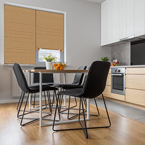 Maritown Window Blinds Cordless No Drill Cut to Size Clip On Stick On Self Adhesive Temporary Blinds Pleated Paper Blinds for Windows Doors Shades for Home Nursery Bedroom Kitchen Bathroom - Image 2