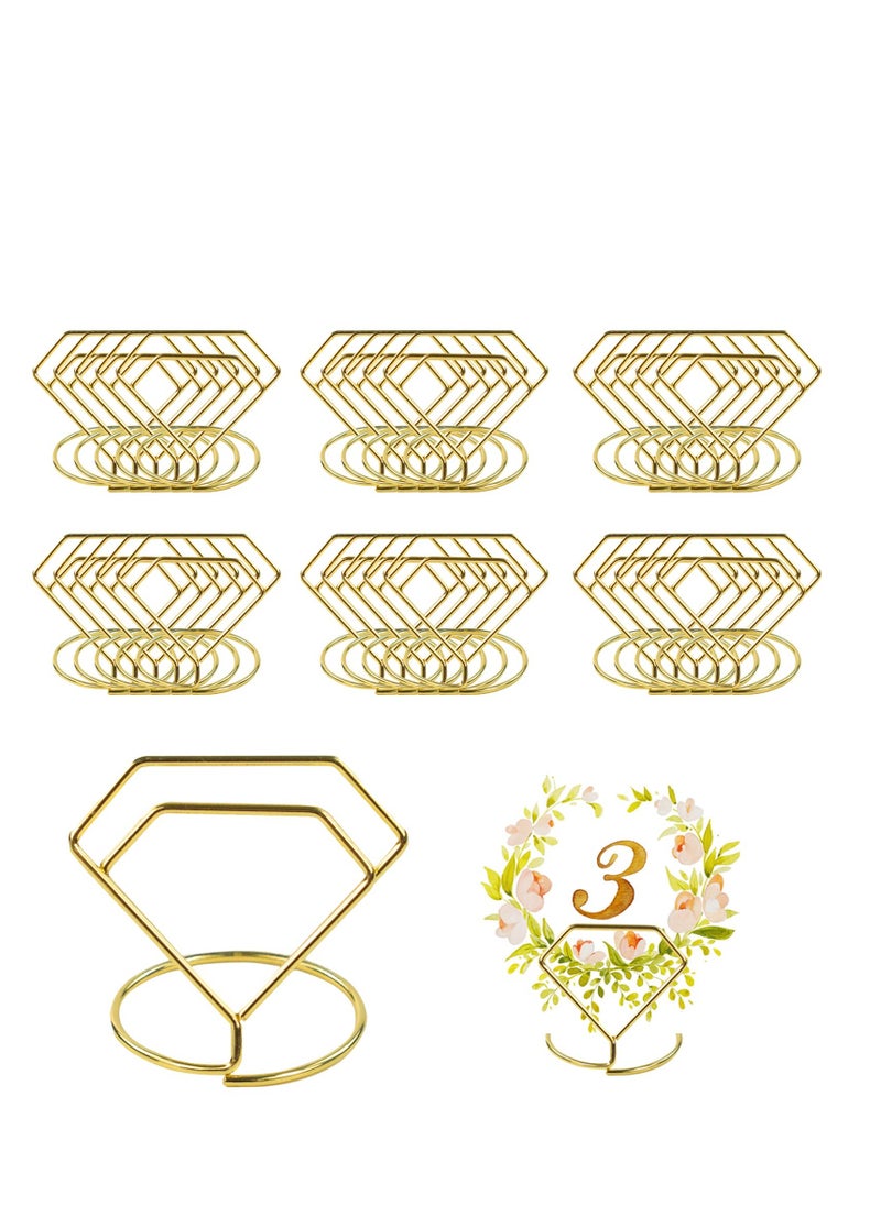 SYOSI Wedding Table Number Stand Place Card Holders For Setting Mini Menu Display Holder for Memo Cards Pictures in Birthday Party Anniversary 30Pcs  - Image 1