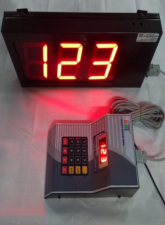 DDI Delight Display India Token Display With English Voice Character Height 4 Inch (Data Cable 5 Meter) - Image 2