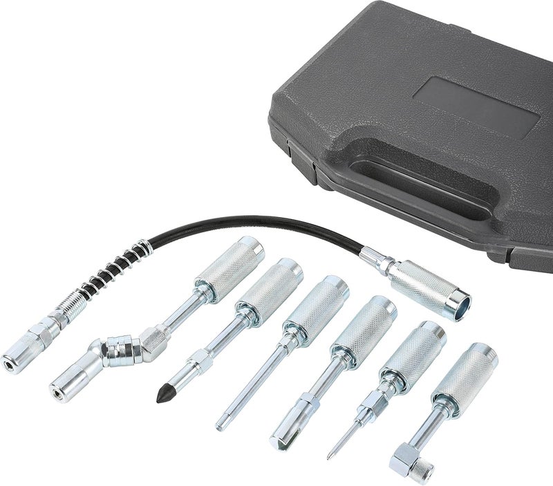 ARES 54011 7-Piece Grease Gun Accessory Set - Universal Design for Grease Lubrication Applications - Image 1