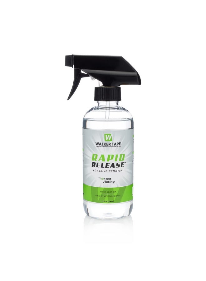 Walker Tape® Rapid Release Adhesive Remover – Fast-Acting Citrus Solvent for Hair Systems – Oil-Based Wig & Toupee Cleaner – Safe for All Hair Units – Quick Solvent Soak Remover – Lace Wig Adhesive Remover for Men & Women – Salon-Grade Hairpiece Cleaning Solution – Residue-Free Hair System Care - Image 1