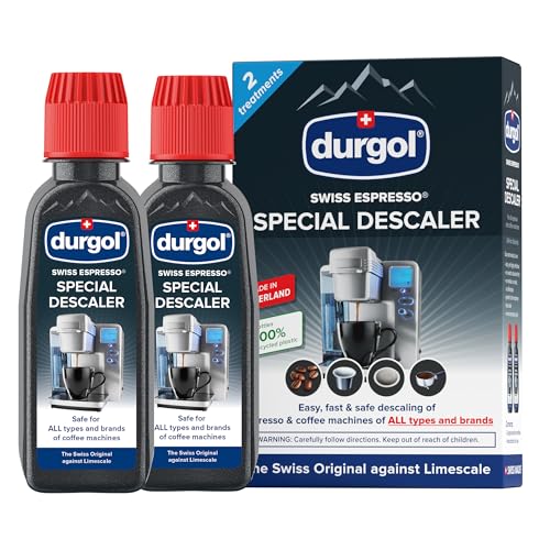 Durgol Swiss Espresso, Descaler and Decalcifier for All Brands of Espresso Machines and Coffee Makers, 4.2 Fluid Ounces (Pack of 2) - Image 1