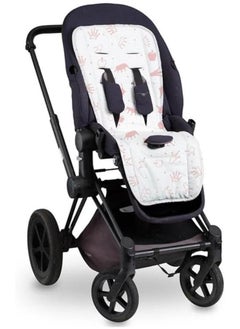 Mamas Gift Crown Print Stroller Liner, White/Blue 
