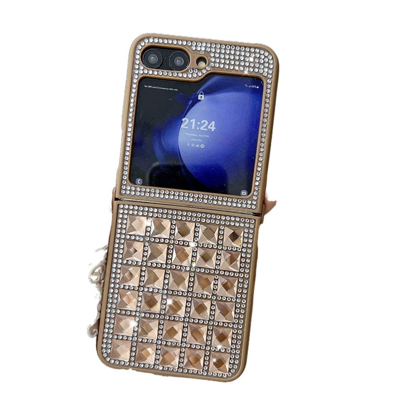 غطاء واقي | مقاوم للصدمات لـ Samsung Galaxy Z Flip 4 | Gold | حماية من السقوط - Image 1