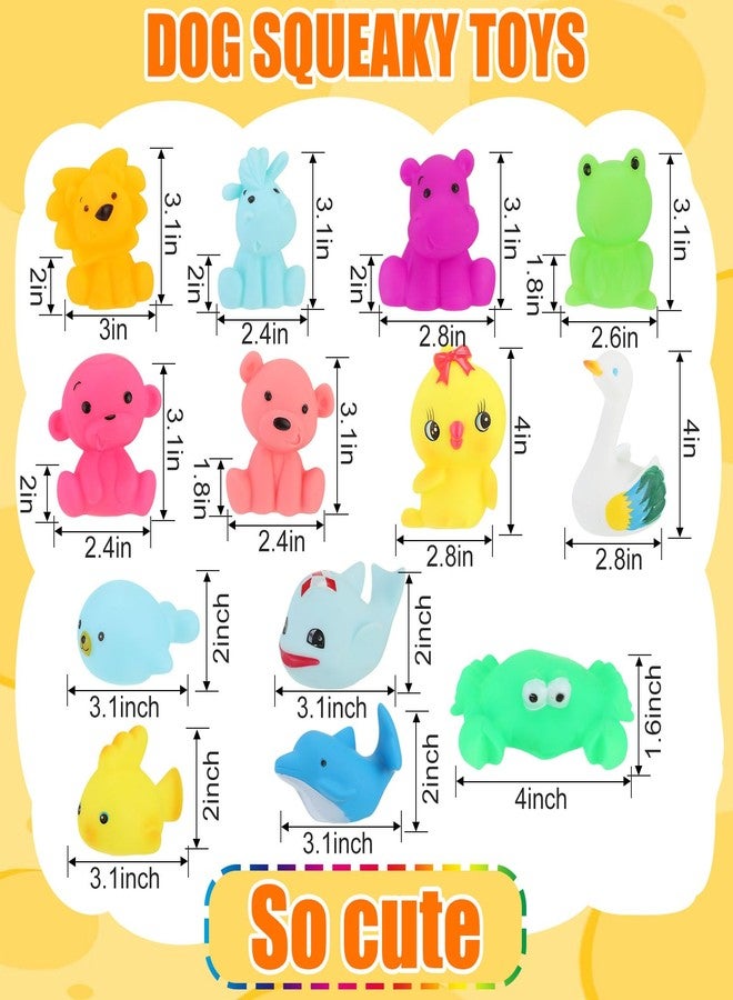 Liliful 18 Pcs Latex Squeaky Dog Toys 3.5 Inch Dog Squeaky Toys Soft Rubber Chew Toys Durable Fetch Play Animal Balls Toy for Small Dogs Puppy Medium Pets Dogs - Image 2