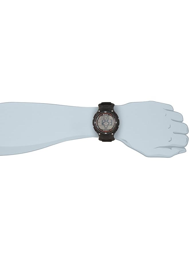 Armitron - Sport Men 408159Blk Chronograph Black Strap Digital Display Watch - Image 1