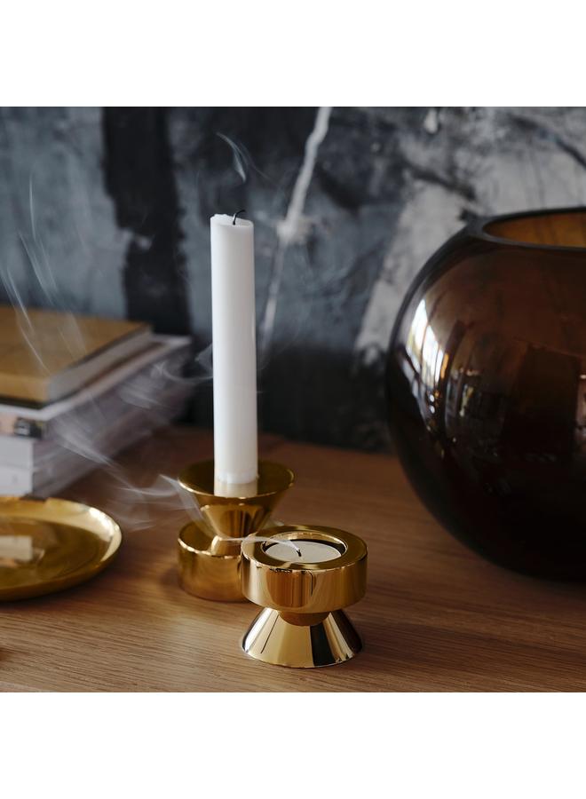 erorex Candlestick/Tealight Holder, Brass-Colour, 6 Cm - Image 2