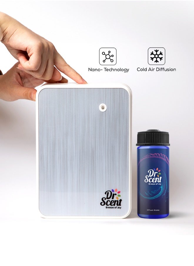 Dr Scent - Combo Offer - Essential Oil Smart Scent Diffuser Fragrance Machine (White) With Luxury Diffuser Aroma Oil (170ml)‎ - Image 1