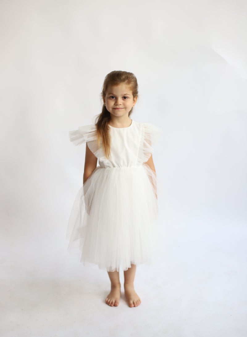 D'Daniela Tulle Ruffle Dress - Image 1