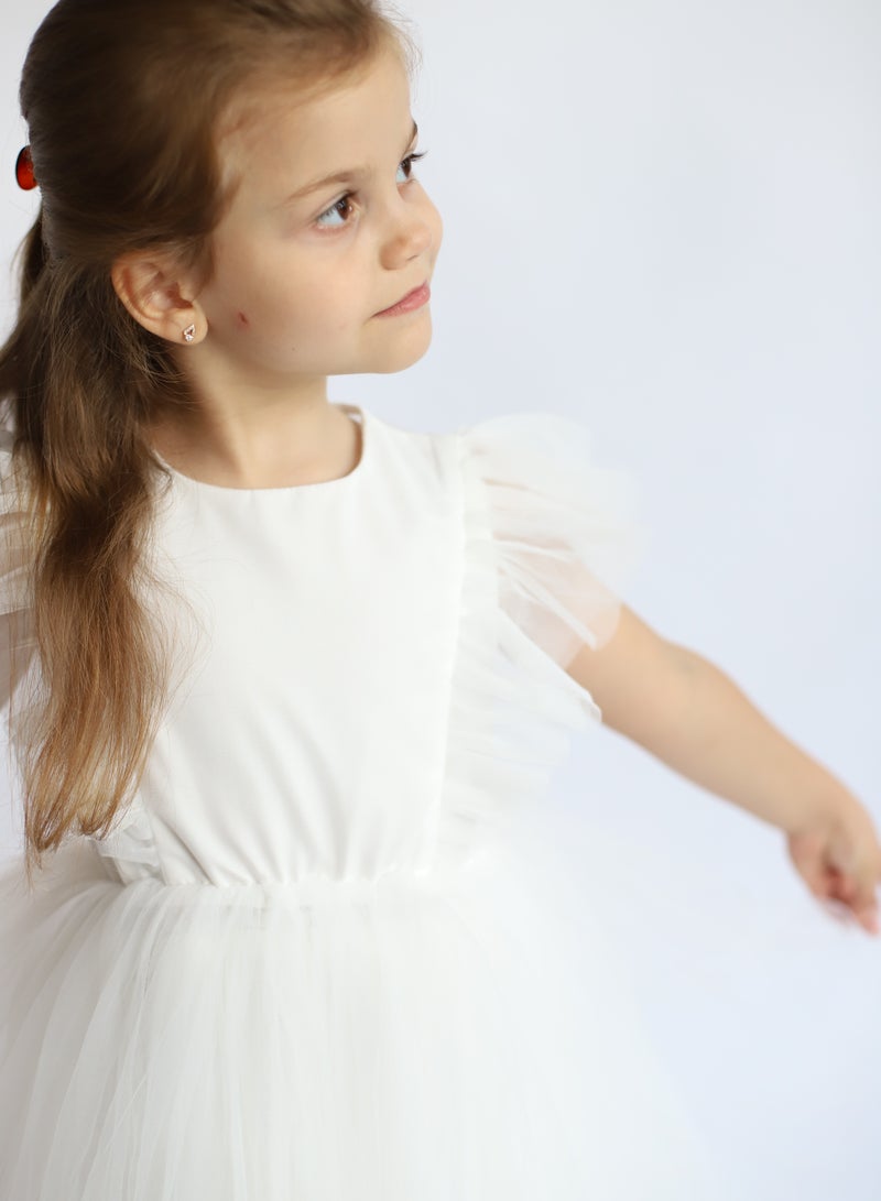 D'Daniela Tulle Ruffle Dress - Image 3