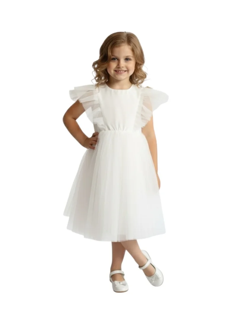 D'Daniela Tulle Ruffle Dress