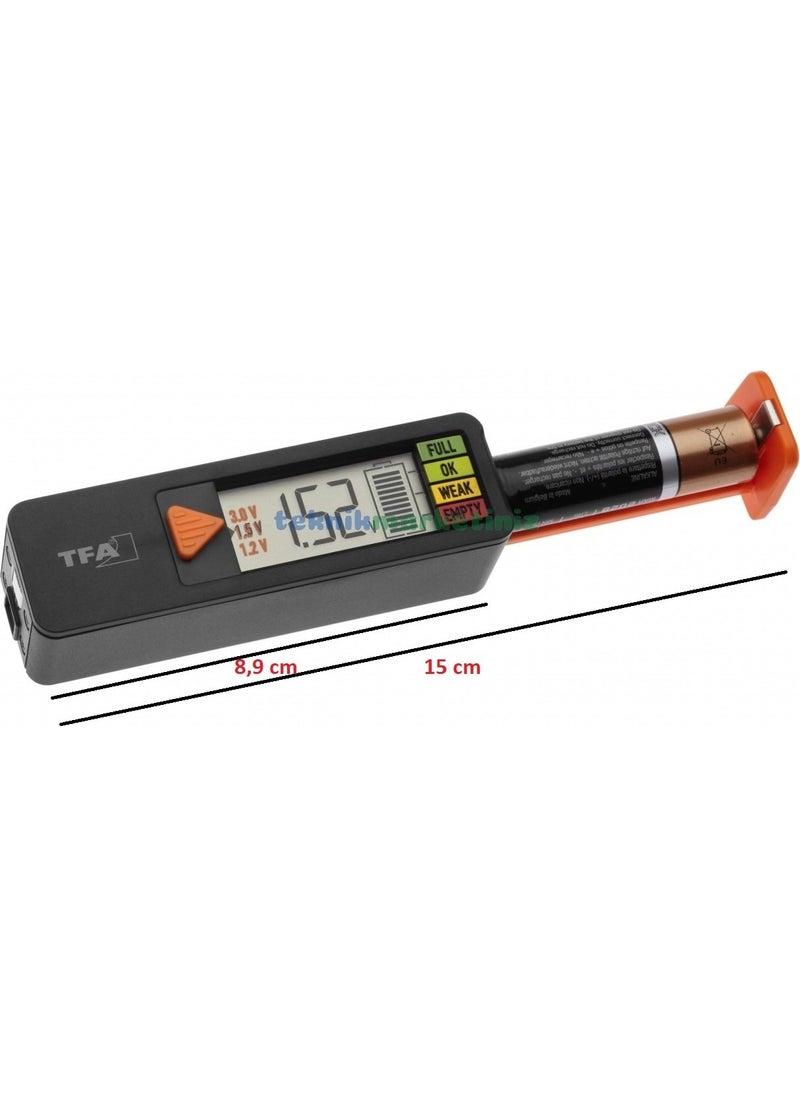 TFA Dostmann Batterycheck Digital Battery Tester TM832.3139.01  - Image 2