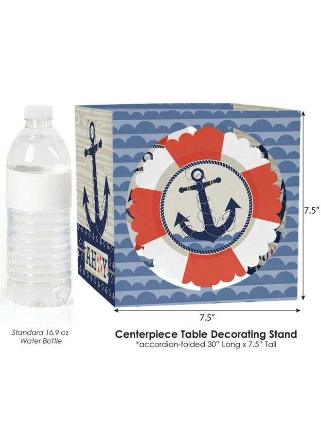Big Dot of Happiness Ahoy Nautical Baby Shower Or Birthday Party Centerpiece & Table Decoration Kit  - Image 5