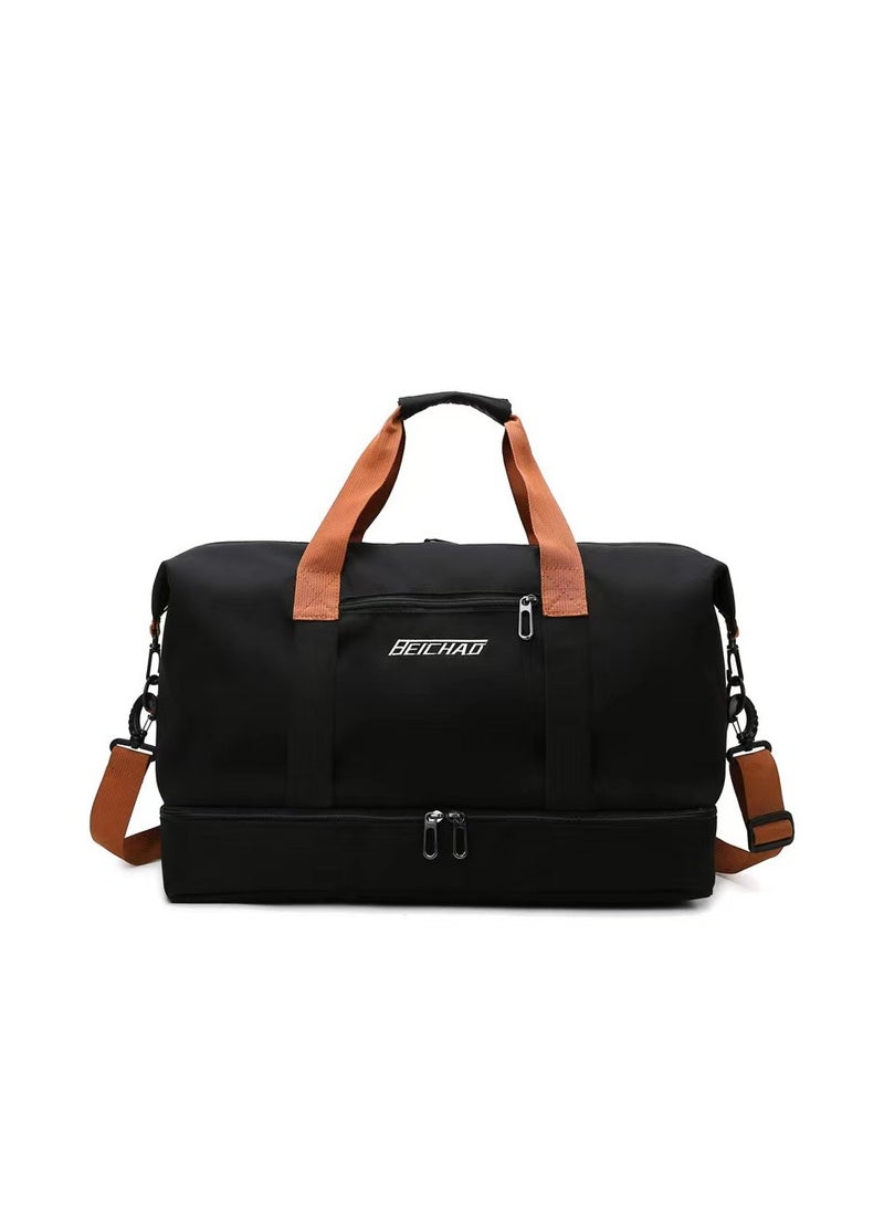 FANDARE Travel Handbag Sports Gym Bag Weekender Carry On Overnight Bags for Women Men Duffle bag Sport Workout Gym Swim Hospital Shoulder Bag with Luggage Sleeve & Shoe Compartment - Image 1