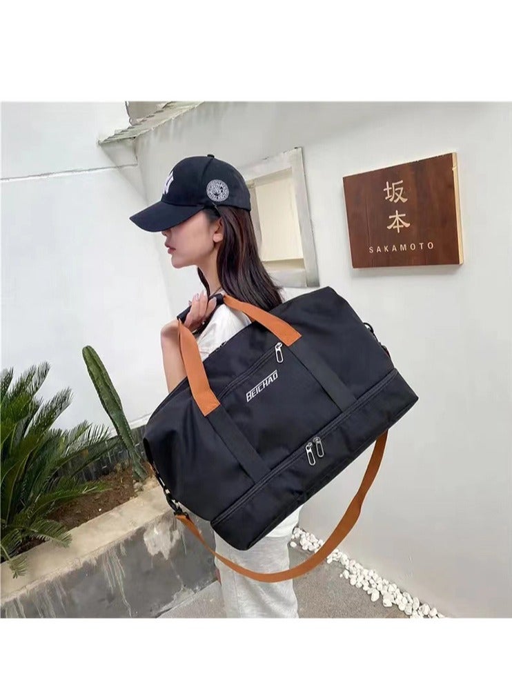 FANDARE Travel Handbag Sports Gym Bag Weekender Carry On Overnight Bags for Women Men Duffle bag Sport Workout Gym Swim Hospital Shoulder Bag with Luggage Sleeve & Shoe Compartment - Image 2