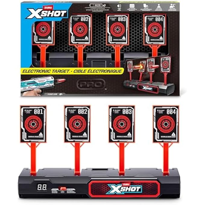 INTERACTIVE TARGET S1 ELECTRONIC AUTO RESET TRAINING SYSTEM WITH DYNAMIC SOUND EFFECTS, PORTABLE INDOOR OUTDOOR DART BLASTER TOY GAME FOR KIDS AGES 8 AND UP - Image 1