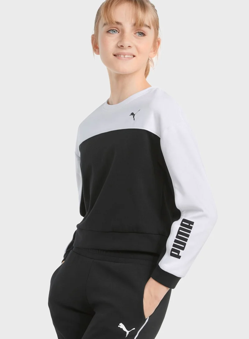 PUMA Youth  Kids Modern Sports Sweatshirt
