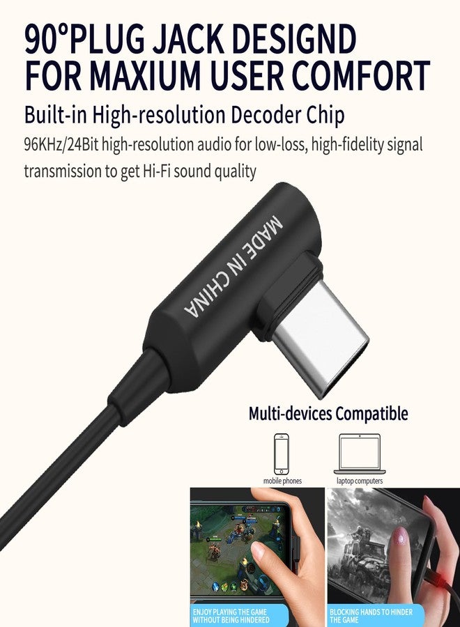 SoundMAGIC E80D USB-C in-Ear Stereo Headphones, L-Shape Plug, in-Line Controller, Metal Housing, 10mm Dynamic Drivers, Water/Dust Proof, Black - Image 3