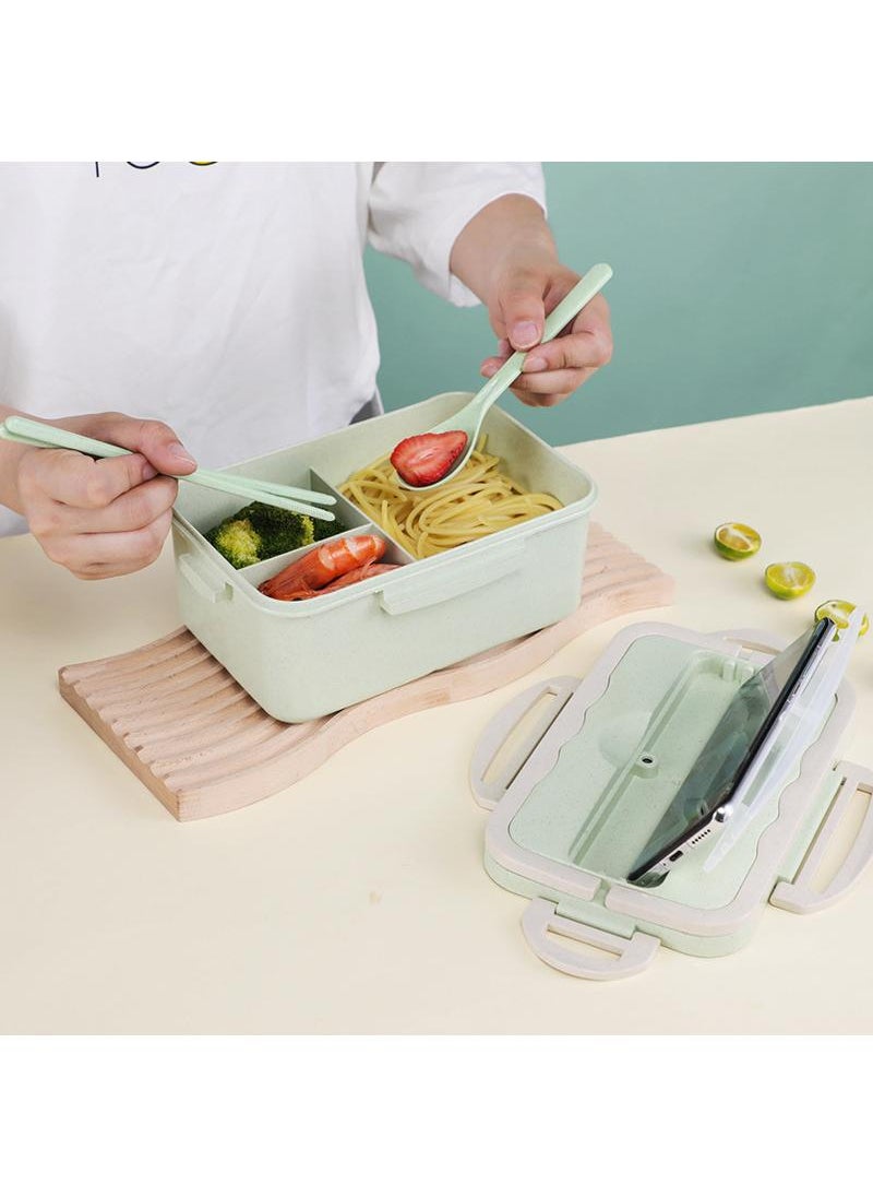 Y&D 3-piece Portable Sealed Compartment Lunch Box Set  - Image 4