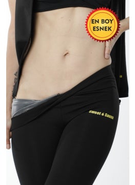 TECHNO 8Q Women's Black Thermal Workout Long Leggings  - Image 4