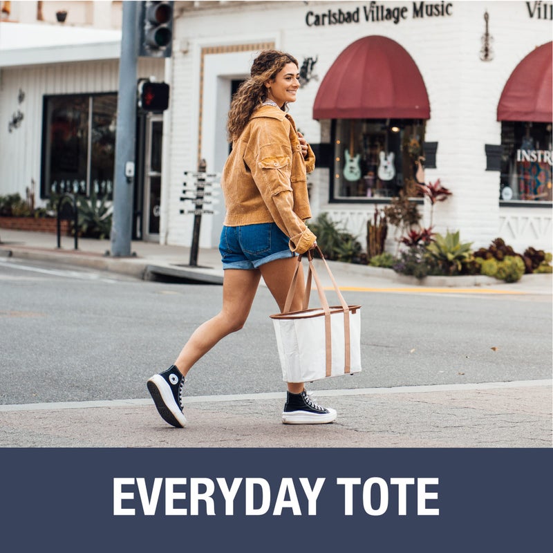 CleverMade Collapsible LUXE Tote - Grey Black 1 Pack 20L / 5 Gal- Reusable Utility Grocery Shopping Storage Bag Organizer w/ Handles Reinforced Bottom - Image 3