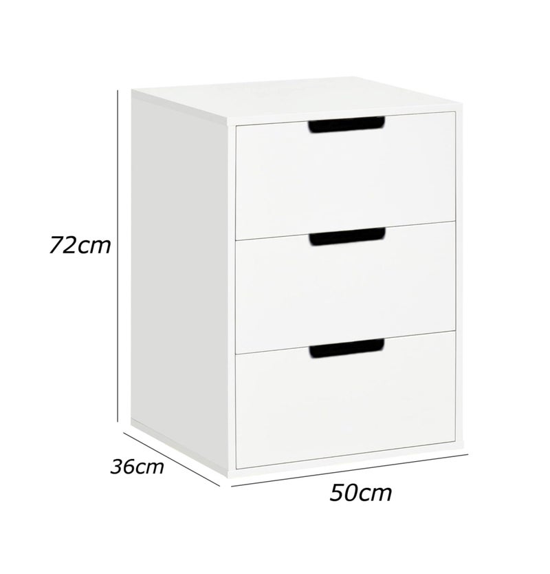 فرنتشر ستور وحدة ادراج مودرن ام دى اف - ارتفاع 72 سم - عرض 50 سم - عمق 36 سم ، من فرنتشر ستور. - Image 3