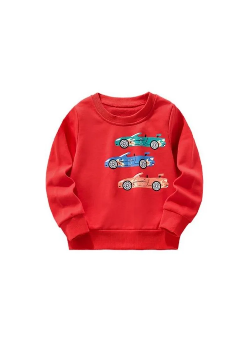 يونيكي Red Graphic Printed Round Neck T-shirt