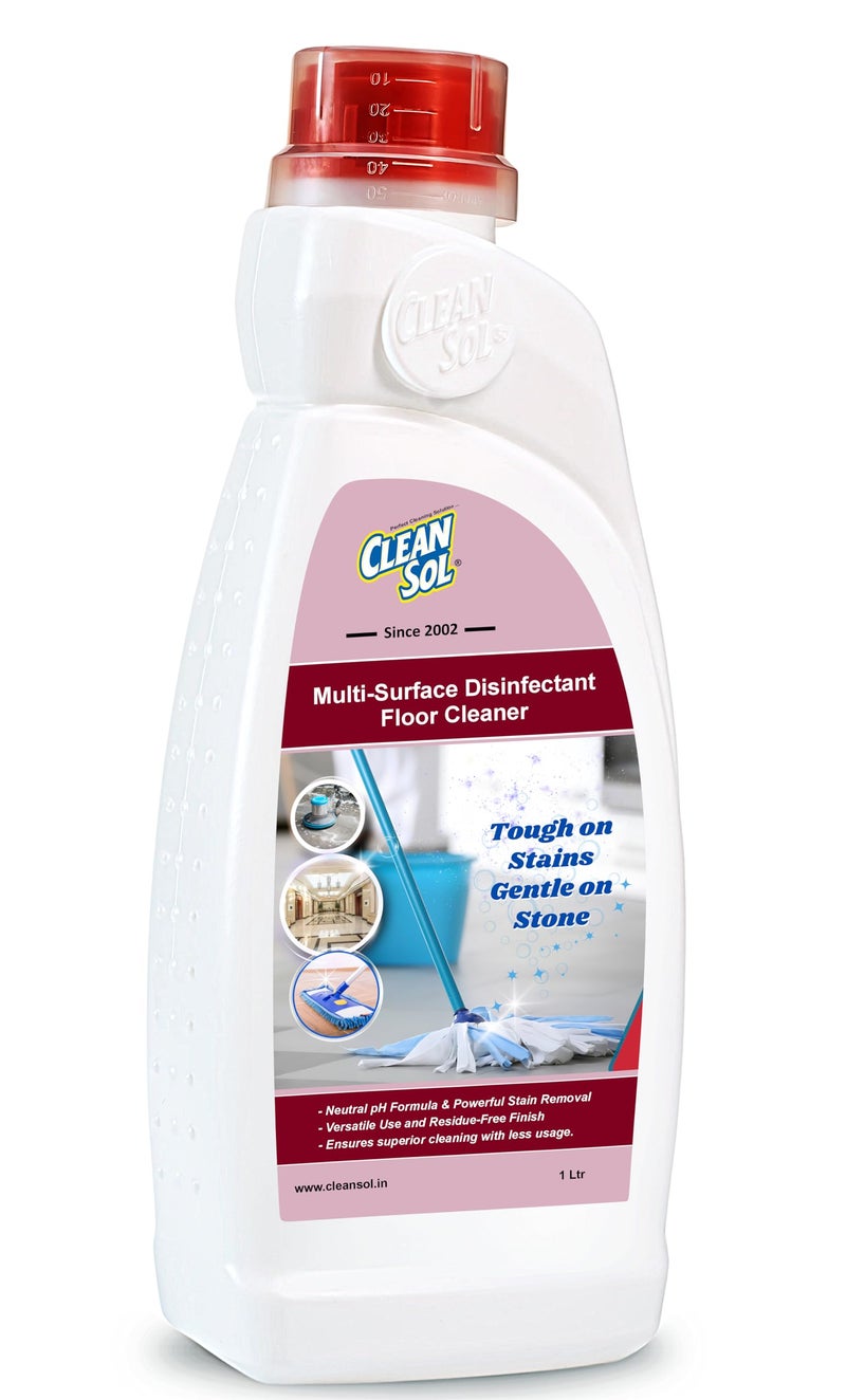Cleansol Marble and Granite Multisurface Floor Cleaner Concentrate | pH Balanced Formula | Removes Heavy Stains, Grime & Spots - 1 Litre - Image 2
