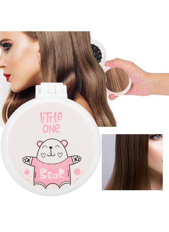 Thoraya Portable Folding Comb Cute Cartoon Pattern Massage Hair Comb with Mirror (C)  - Image 5