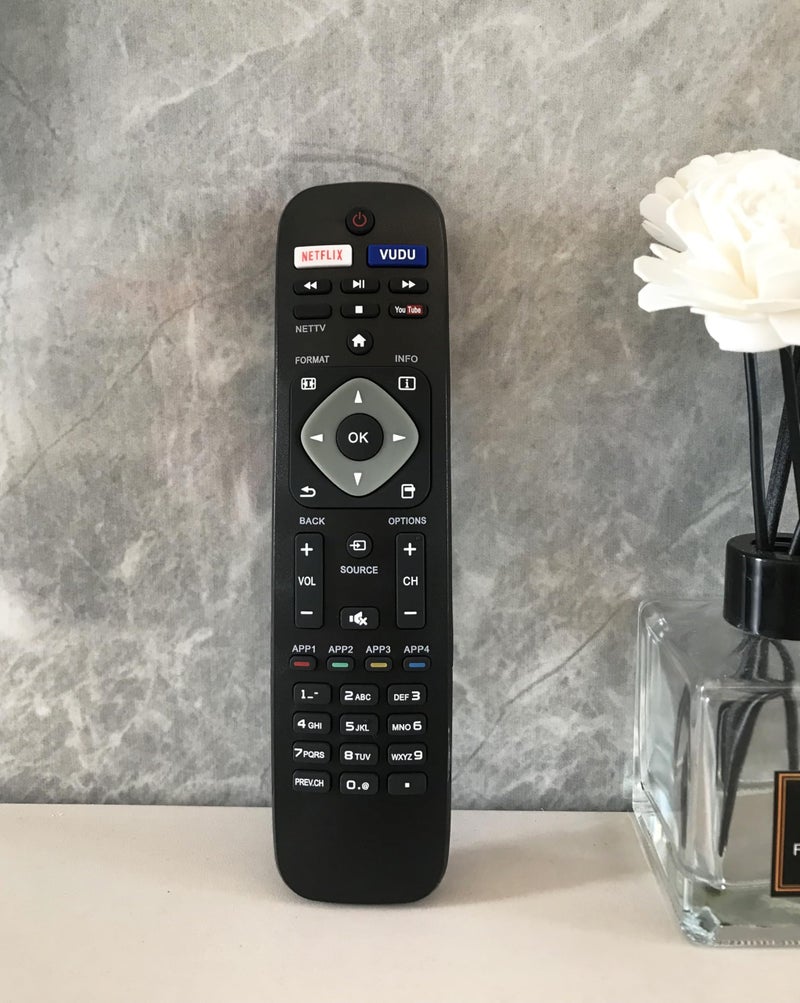 ELTRAZONE Replacement Remote Control for Philips 29PFL4908/F7 32PFL4908/F7 39PFL2608/F7 46PFL3608/F7 46PFL3908/F7 55PFL6902/F7 65PFL6601/F7 65PFL6601/F7 65PFL6902 65PFL6902/F7 Smart TV with Battery - Image 3