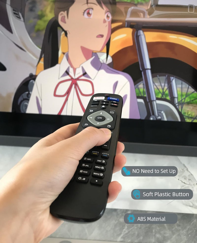 ELTRAZONE Replacement Remote Control for Philips 29PFL4908/F7 32PFL4908/F7 39PFL2608/F7 46PFL3608/F7 46PFL3908/F7 55PFL6902/F7 65PFL6601/F7 65PFL6601/F7 65PFL6902 65PFL6902/F7 Smart TV with Battery - Image 5