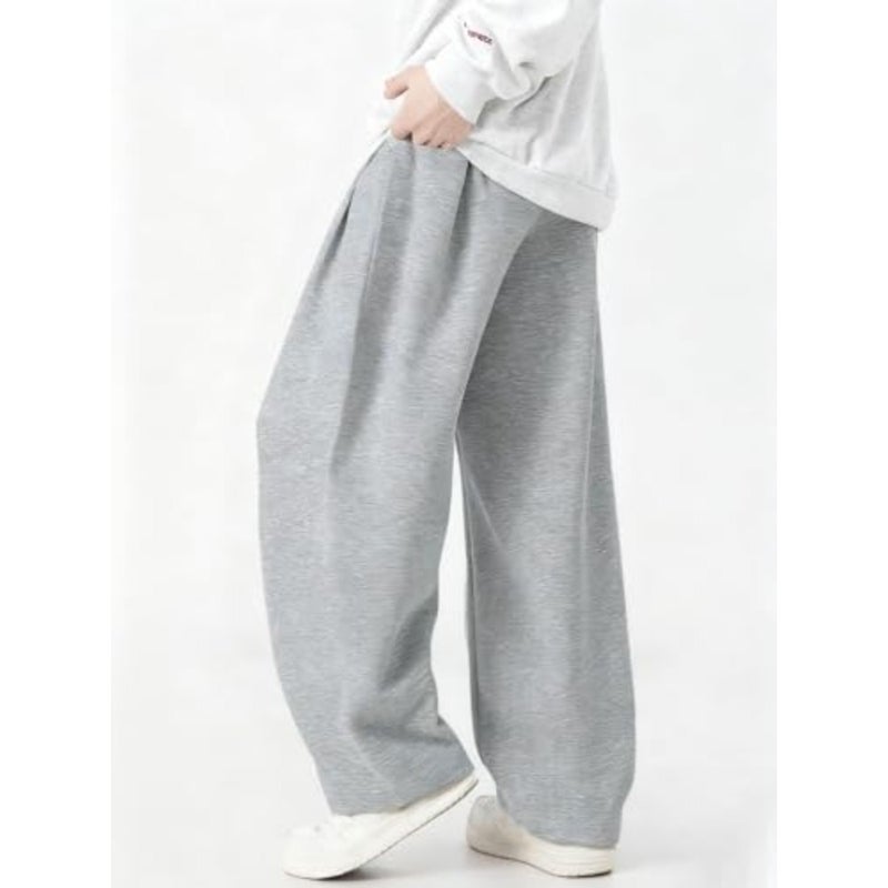 Mens Baggy Sweatpants Wide Leg Casual Elastic Waist Drawstring Athletic Loose Jogger Fall Sweat Pants with Pockets - Image 5