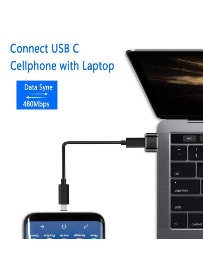 Stylish USB Type-C Adapter for Modern Devices – Sleek Black & Silver Design - Image 4