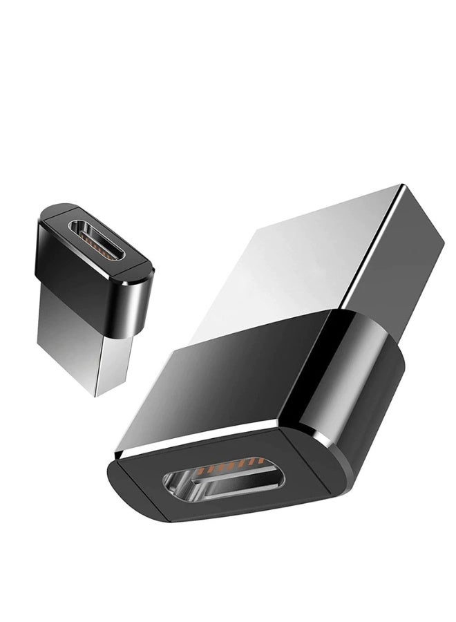 Stylish USB Type-C Adapter for Modern Devices – Sleek Black & Silver Design - Image 1