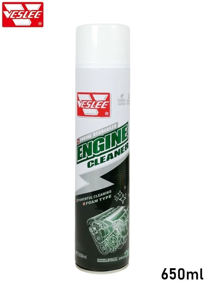 VESLEE Engine Cleaner 650ml, Automotive Engine Bay Degreaser Cleaning Foam Spray, Low Residue Car Motor Compartment Cleaner for Dirt, Oil, Grease & Grime Removal & Maintenance. - Image 4