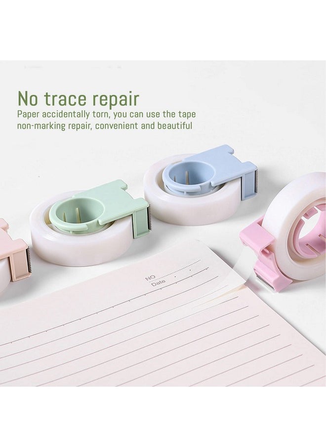 BangBoom 4 Pack Invisible Tape With Mini Dispenser Set 1/2 Inch Magic Tape Writable Transparent Tape Portable Repairing For Office School Home (4)  - Image 5