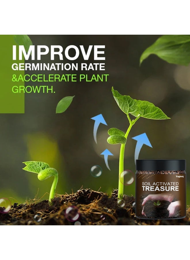 YEGBONG Soil Plant Flower Fertilizer Activator Soil Activated Lawn Soil Improver Improve Nutrient Uptake Promotes Water Movement 100G - Image 2