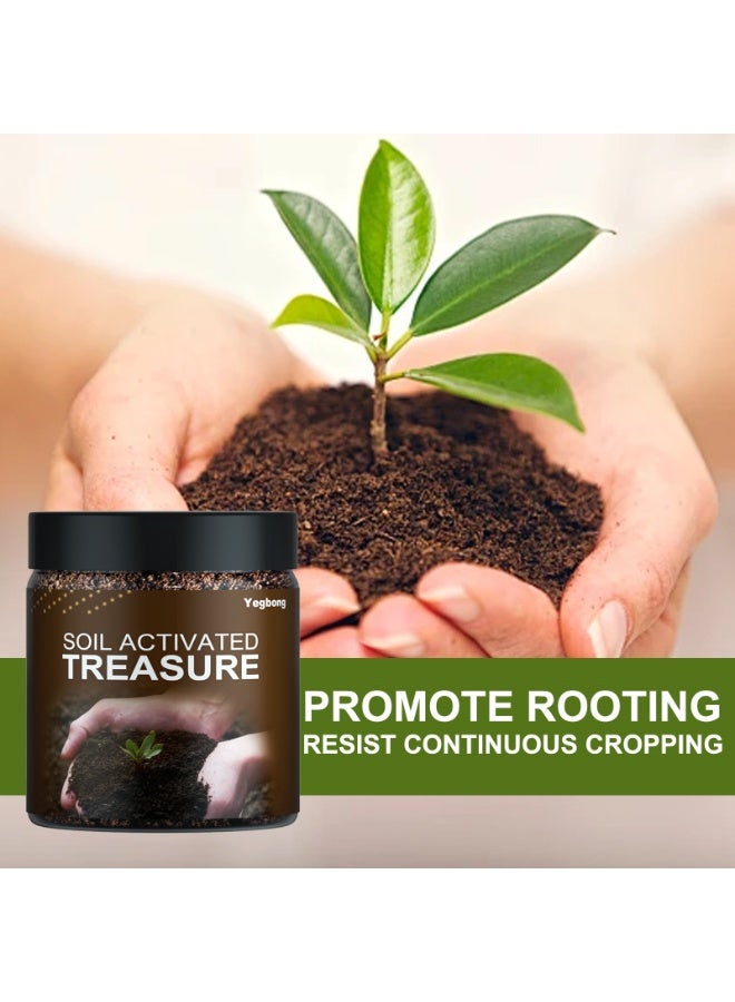 YEGBONG Soil Plant Flower Fertilizer Activator Soil Activated Lawn Soil Improver Improve Nutrient Uptake Promotes Water Movement 100G - Image 1