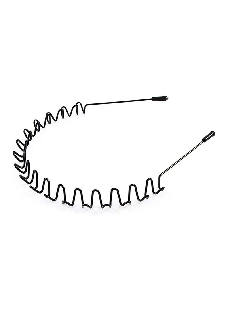 GGOOT Metal Hair Bands For Men Women Headbands Non Slip Unisex Wavy Spring Sports Headband Hair Band Hoop Clips  - Image 2