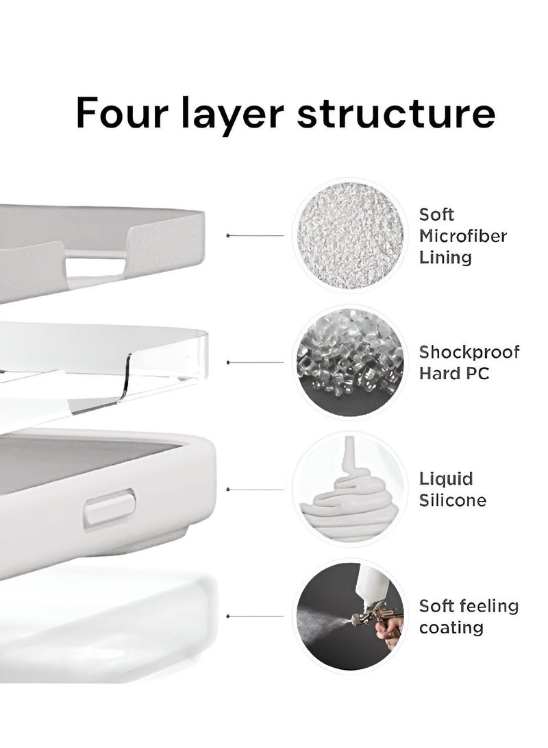 Mida iPhone 14 Pro Max Silicone Case Cover, full body protection case with a soft silky feel, shockproof cover with microfiber lining - Image 3