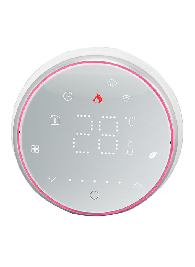 Thoraya Smart Home Thermostat Wireless Smart WiFi Voice APP Controlled Thermostat with Round Base for Water Heating System AC95‑240V White  - Image 2