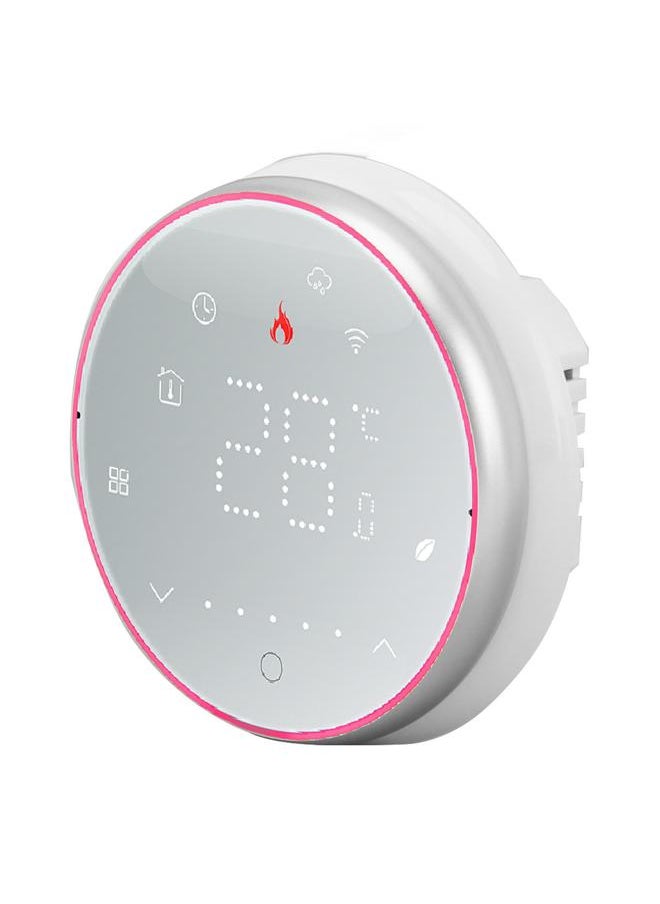 Thoraya Smart Home Thermostat Wireless Smart WiFi Voice APP Controlled Thermostat with Round Base for Water Heating System AC95‑240V White  - Image 3