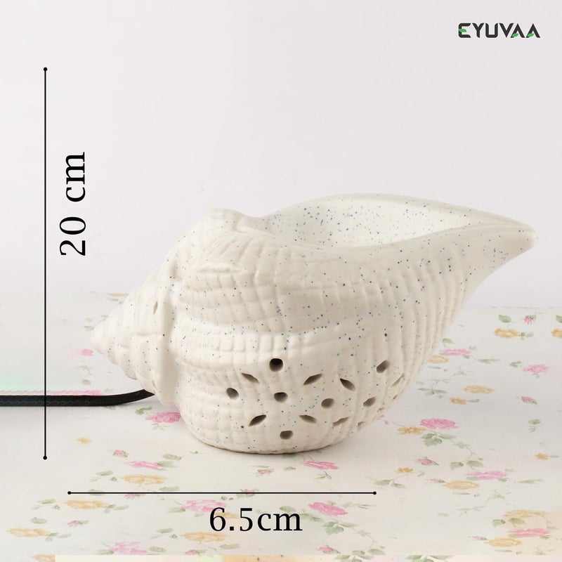 DECOVAA DECOVAA Shank Shape Aromatherapy Electric Aroma Diffuser for Home Decor and Fragrance Essential Oil DiffuserAroma Oil Burner Ceramic Diffuser lamp with 10 Ml Aroma Oil Lavender Fragrance  - Image 4
