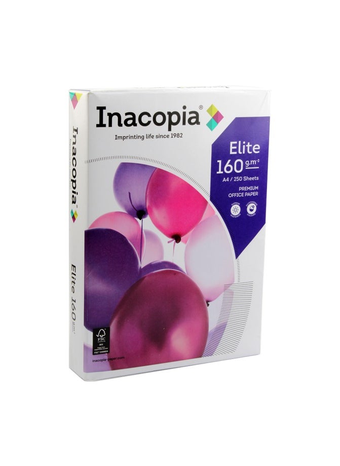 Inacopia Photocopy Papers Pack 250 Sheets A4 160 g - Inacopia Elite 