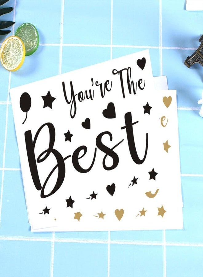 Mimeile I Love You Balloon Stickers You're The Best Bobo Balloon Decals Stickers DIY Letter Decorative Paster Valentines Day Mother' Day Anniversaries Celebration Party Supplies 8 PCS - Image 5