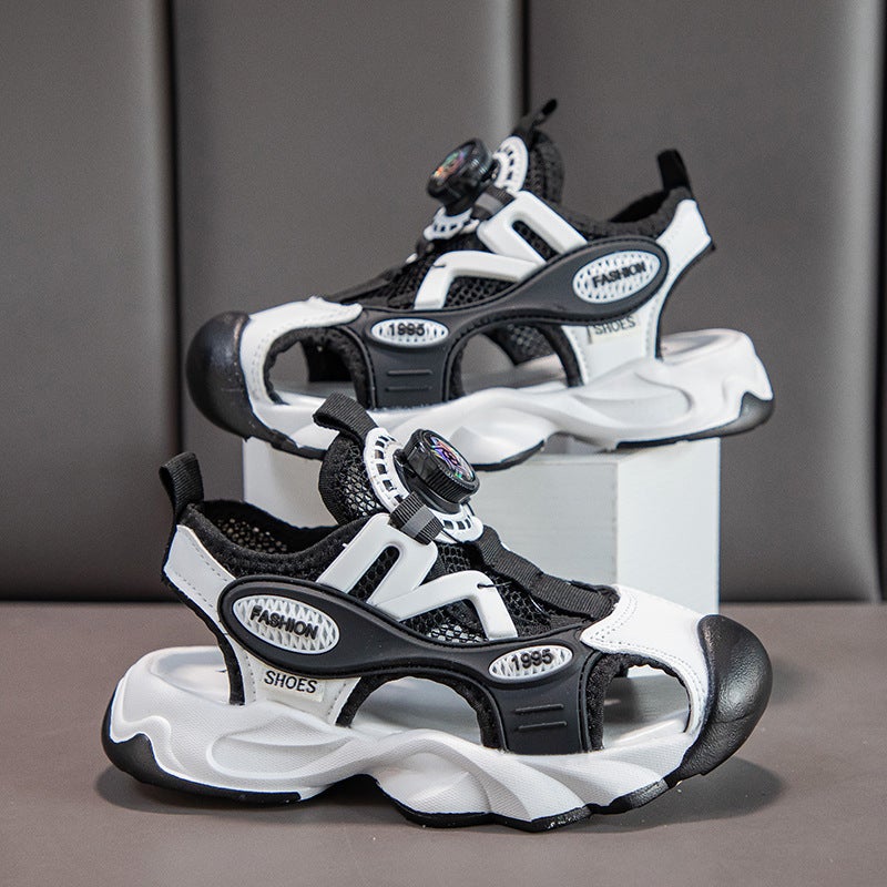 Boys' Toe-Toe Sandals Summer Sports Beach Shoes For Middle And Large Boys Soft-Soled Children'S Sandals - Image 3
