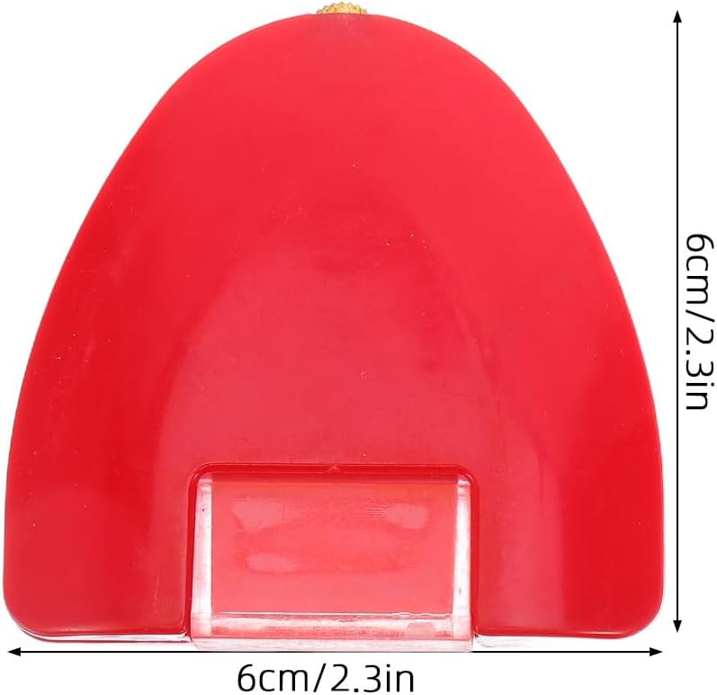 Generic 2Pcs Chalk Wheel Fabric Marker - Fabric Marking Tool Sewing Triangle Tailors Chalk for Quilt Textile Marking Craft Supplies Red & White - Image 2
