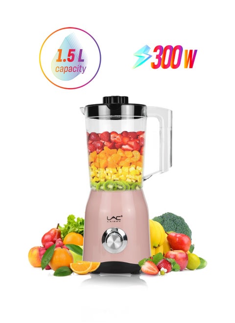Blender for Smoothies,300W Personal Blender and Grinder Combo for Kitchen with a 1.5L Portable Smoothie Cups,Shakes,Juices,Frozen Drinks and a Coffee Cup with Seal Cover for Coffee Beans