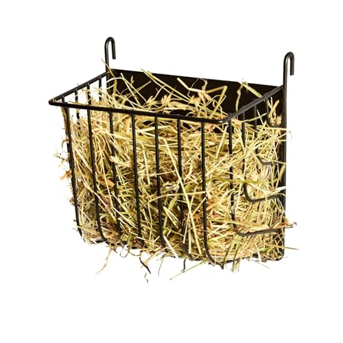 Trustic Hay Feeder for Rabbit, Guinea Pig, Bunny, Chinchilla, Heavy Duty Metal Rack Hay Holder - 7.3x4.3x6.7 inch - Image 1