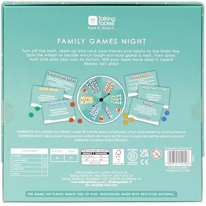 توكينج تيبلز عيد الميلاد العاب العائلية ليلة ست ألعاب بعد حفل العشاء متعة السفر ألعاب الجيب للأطفال ألعاب ورق للبالغين هدية لعبة لوح العائلة هدية سانتا السرية 9 سنوات - Image 3
